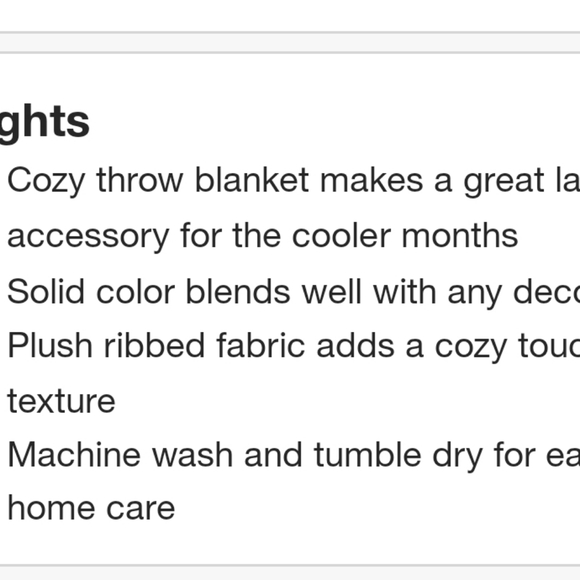 Room essentials white throw 50-in x 60-in NWT - Picture 3 of 4